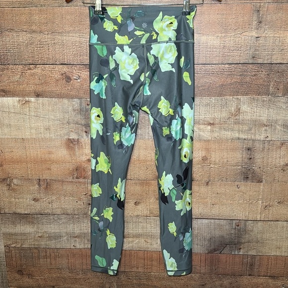 🌻 Athleta Elation 7/8 Tight Green Floral XS - Picture 4 of 10